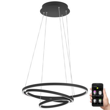 Eglo - Suspension filaire à intensité variable LED/43,2W/230V noir