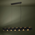 Eglo - Suspension filaire à intensité variable LED/44W/230V 3000K noir/doré