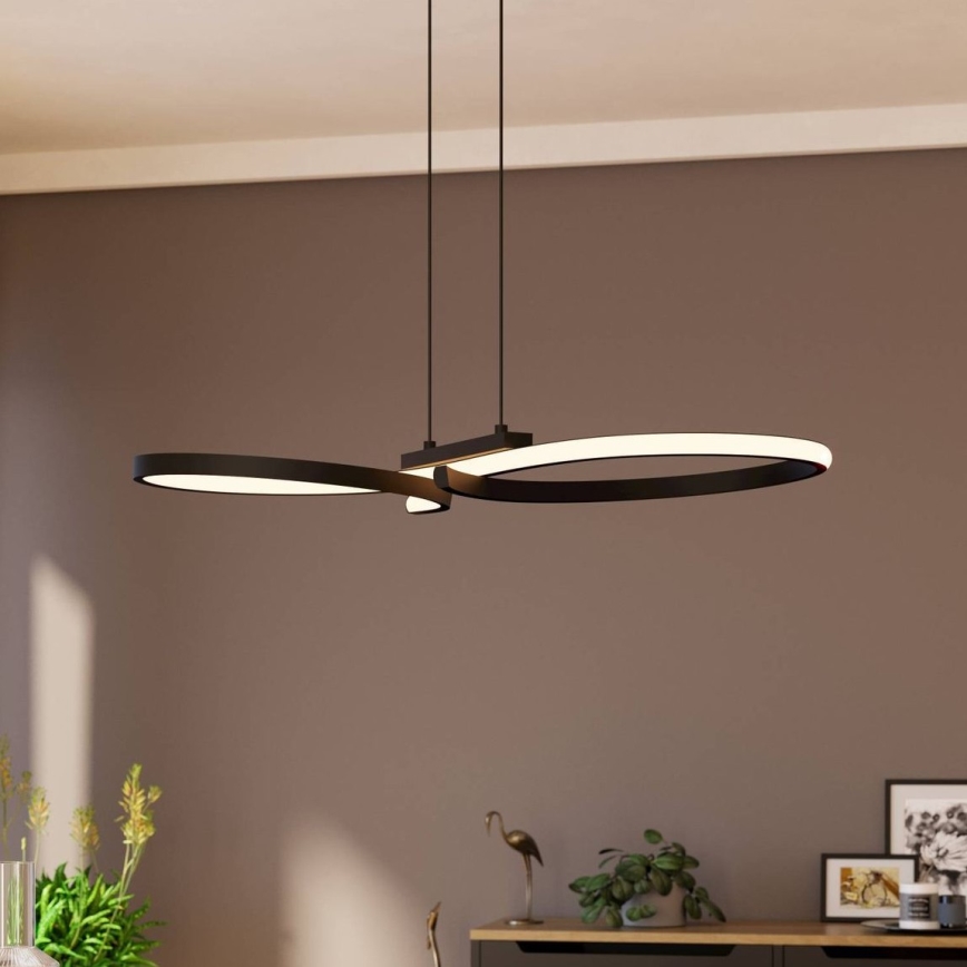 Eglo - Suspension filaire LED/21W/230V 3000K noir