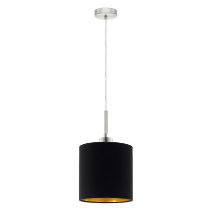 Eglo - Suspension filaire LED TUNJA 1xE27/60W/230V noir