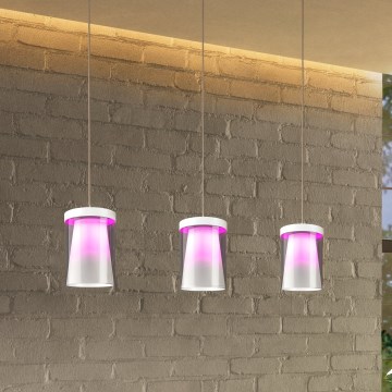 Eglo - Suspension filaire RGBW à intensité variable 3xLED/3,7W/230V 2700-6500K blanc ZigBee