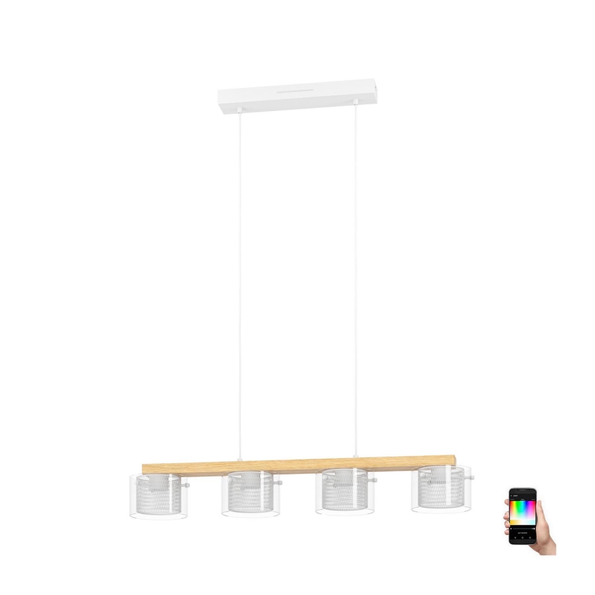 Eglo - Suspension filaire RGBW à intensité variable 4xLED/3,7W/230V 2700-6500K