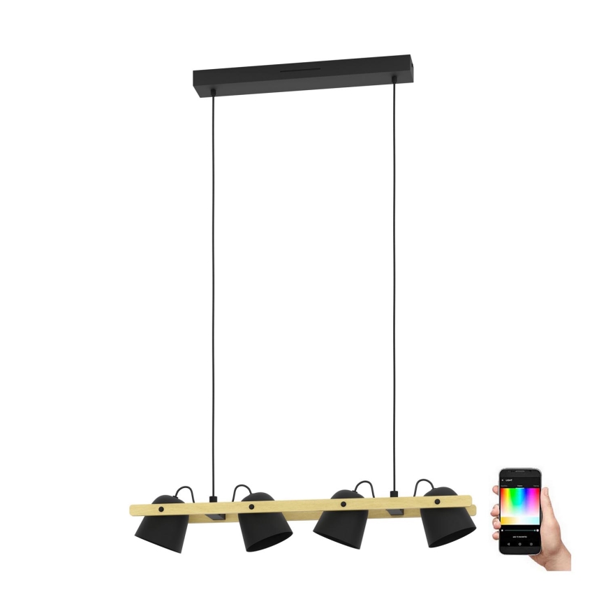 Eglo - Suspension filaire RGBW à intensité variable 4xLED/3,7W/230V 2700-6500K