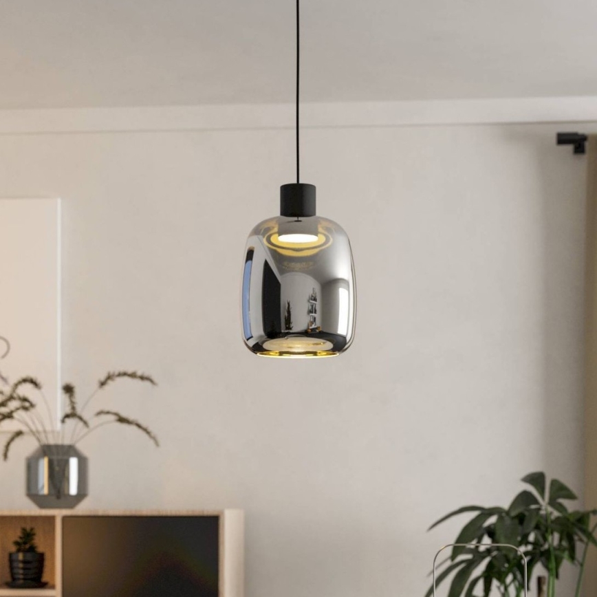 Eglo - Suspension filaire RGBW à intensité variable LED/3,7W/230V 2700-6500K noir ZigBee