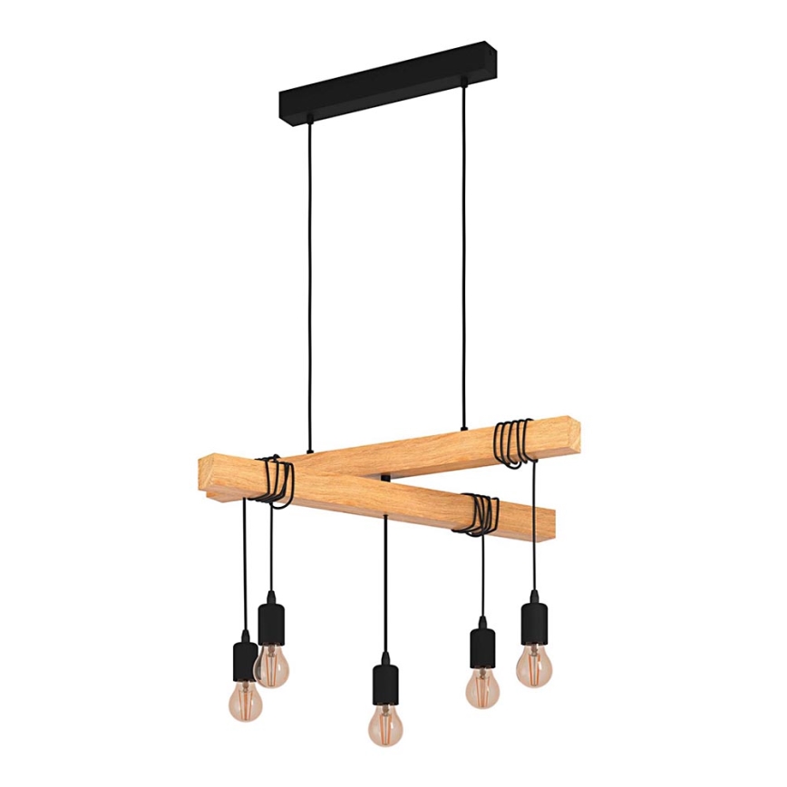 Eglo - Suspension filaire TOWNSHEND 5xE27/60W/230V