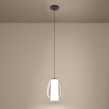 Eglo - Suspension LED à intensité variable sur câble, LED/7W/230V + LED/1,6W 2200-6500K, finition chrome brillant