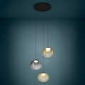 Eglo - Suspension LED dimmable sur câble 3xLED/5,8W/230V 2200-6500K noir/beige/fumé + télécommande