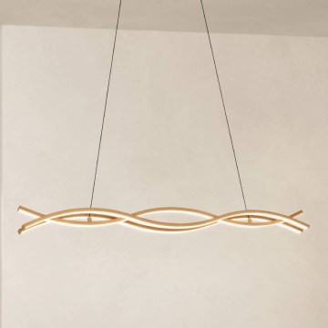 Eglo - Suspension LED sur câble LED/35W/230V beige