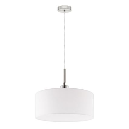Eglo - Suspension LED sur câble TUNJA 1xE27/60W/230V blanche