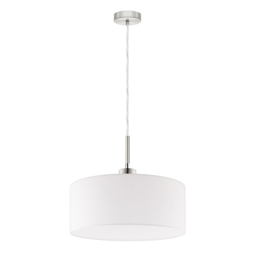 Eglo - Suspension LED sur câble TUNJA 1xE27/60W/230V blanche