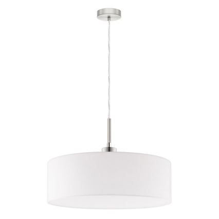 Eglo - Suspension LED sur câble TUNJA 1xE27/60W/230V blanche