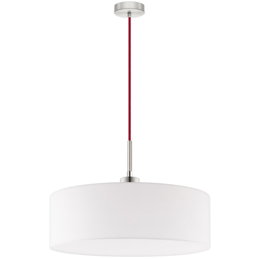 Eglo - Suspension LED sur câble TUNJA 1xE27/60W/230V blanche