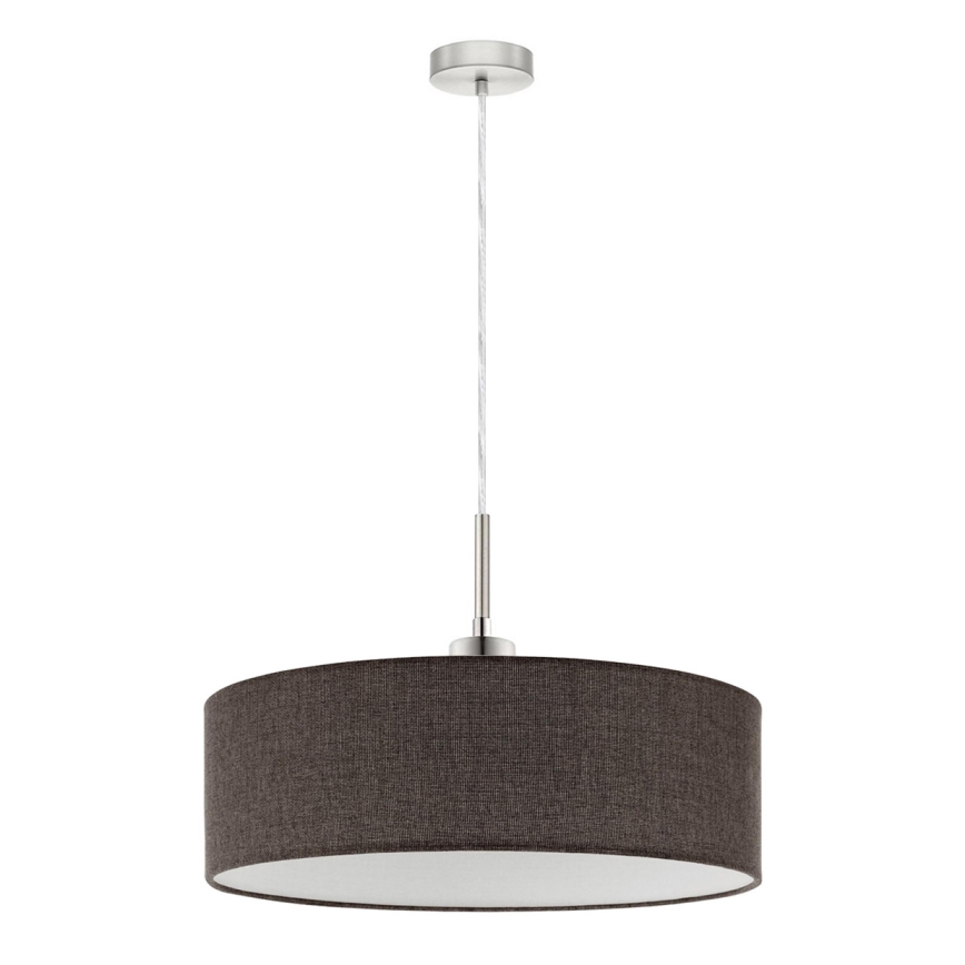 Eglo - Suspension LED sur câble TUNJA 1xE27/60W/230V marron