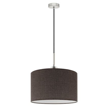 Eglo - Suspension LED sur câble TUNJA 1xE27/60W/230V marron