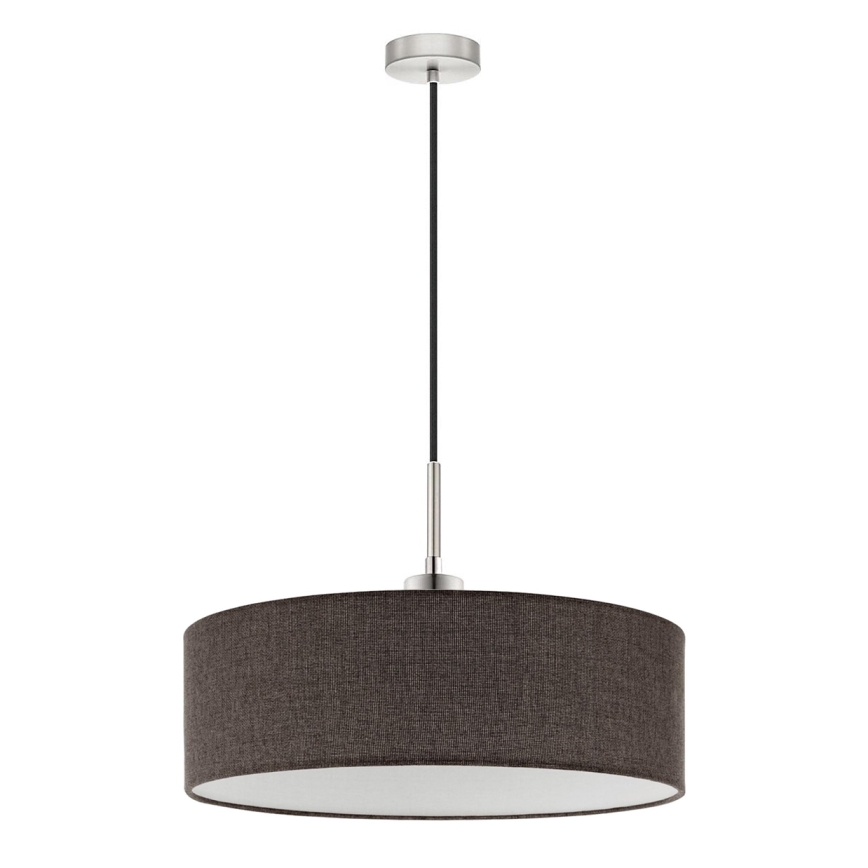 Eglo - Suspension LED sur câble TUNJA 1xE27/60W/230V marron
