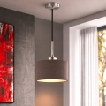 Eglo - Suspension LED sur câble TUNJA 1xE27/60W/230V Ø 20 cm marron/noir