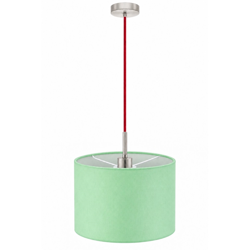 Eglo - Suspension LED sur câble TUNJA 1xE27/60W/230V Ø 20 cm vert/rouge