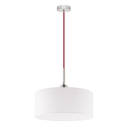 Eglo - Suspension LED TUNJA sur câble 1xE27/60W/230V blanche