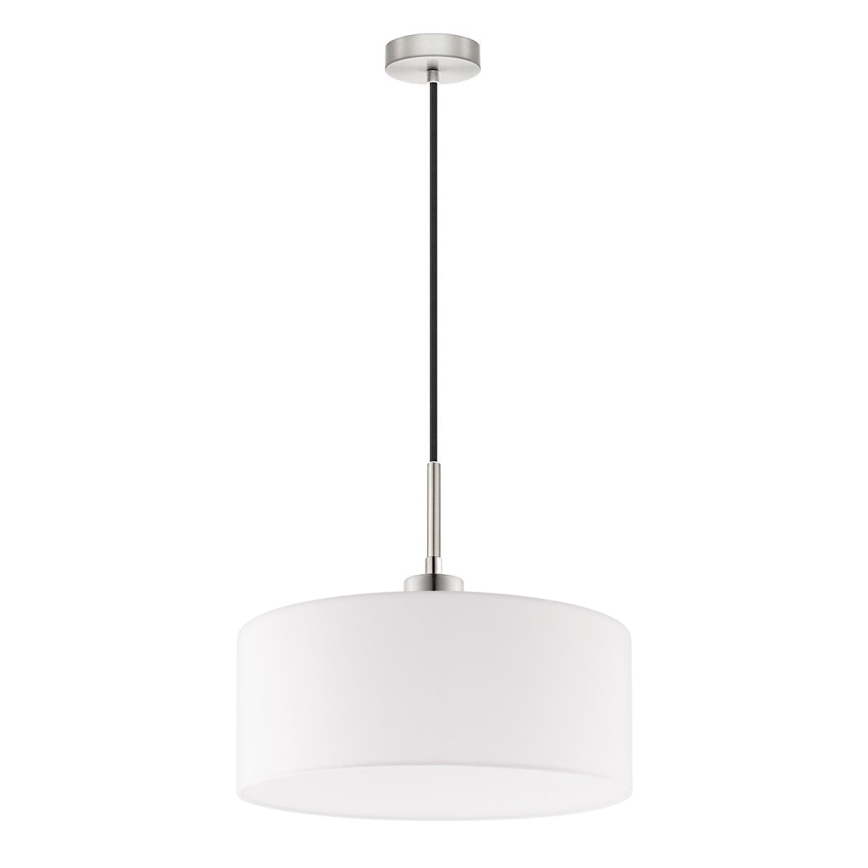 Eglo - Suspension LED TUNJA sur câble 1xE27/60W/230V, blanche