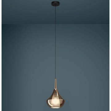 Eglo - Suspension sur câble 1xE27/28W/230V cuivrée