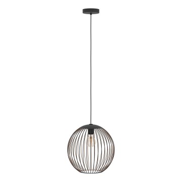 Eglo - Suspension sur câble 1xE27/60W/230V noire