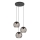Eglo - Suspension sur câble 3xE27/60W/230V noire