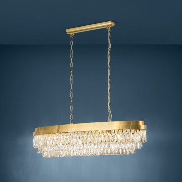 Eglo - Suspension sur chaîne 13xE14/40W/230V doré