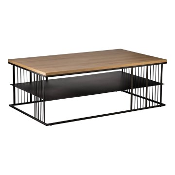 Eglo - Table basse 36x100 cm marron/noir - FSC certifié