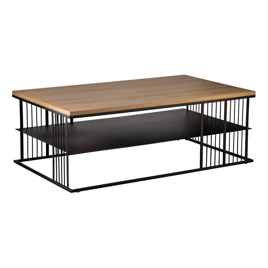 Eglo - Table basse 36x100 cm marron/noir - FSC certifié