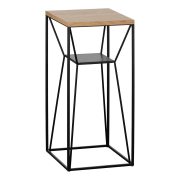 Eglo - Table d'appoint 65,5x30,5 cm noir/marron