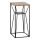 Eglo - Table d'appoint 65,5x30,5 cm noir/marron