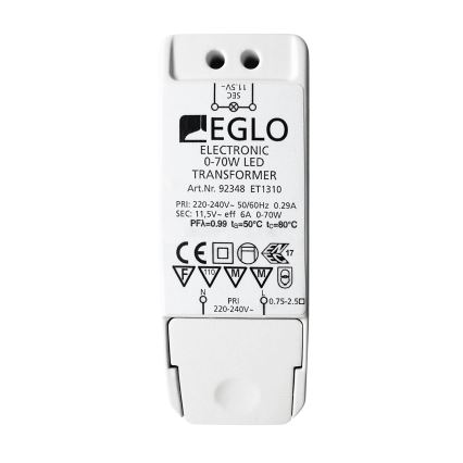 Eglo - Transformateur électrique 70W/230V/11,5V AC