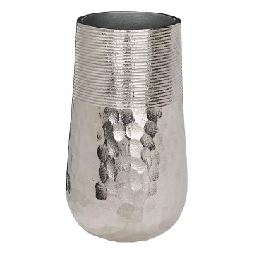 Eglo - Vase en métal 28x16 cm argent