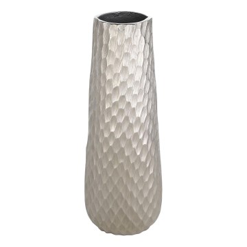 Eglo - Vase en métal 40,5x14 cm argent