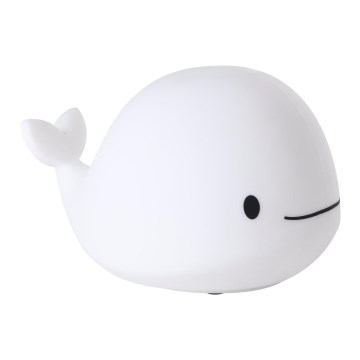 Eglo - Veilleuse nocturne tactile rechargeable pour enfants LED RGBW, 5W/5V, 1200 mAh — Baleine