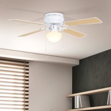 Eglo - Ventilateur de plafond 1xE27/60W/230V blanc