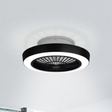 Eglo - Ventilateur de plafond LED à intensité variable LED/37,8W/230V noir + télécommande