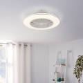 Eglo - Ventilateur de plafond LED dimmable 3xLED/12,6W/230V 2700-6500K Ø 55 cm blanc + télécommande