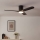 Eglo - Ventilateur de plafond LED dimmable LED/17W/230V 3000/4000/5000K Ø 132 cm noir + télécommande