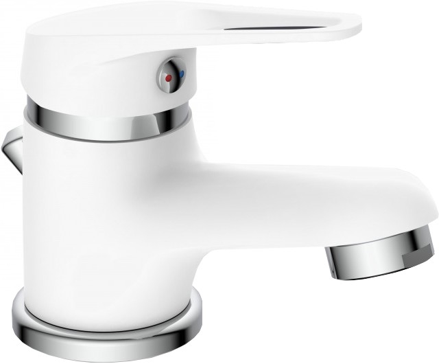 Eisl NI075SCR - Mitigeur de lavabo SPEED blanc/chrome brillant
