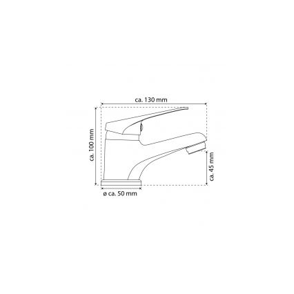 Eisl NI075SCR - Mitigeur de lavabo SPEED blanc/chrome brillant