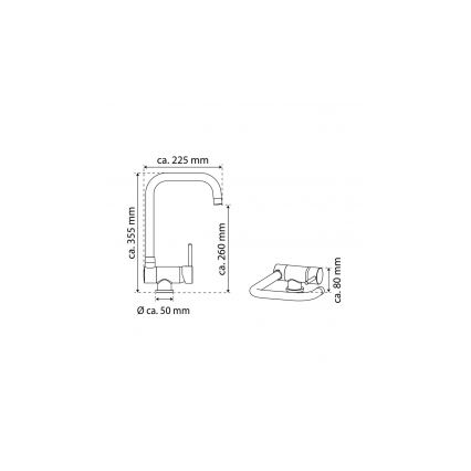 Eisl NI182-0335T - Mitigeur pour évier FLEXO, chrome brillant