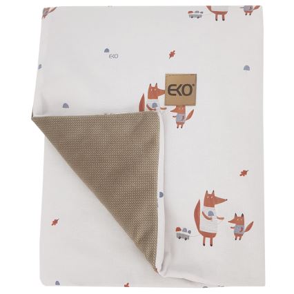 EKO - Couverture en coton FOX 100x80 cm