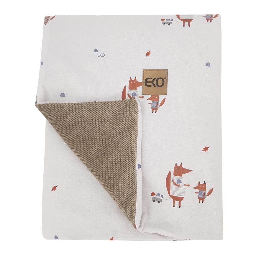 EKO - Couverture en coton FOX 100x80 cm