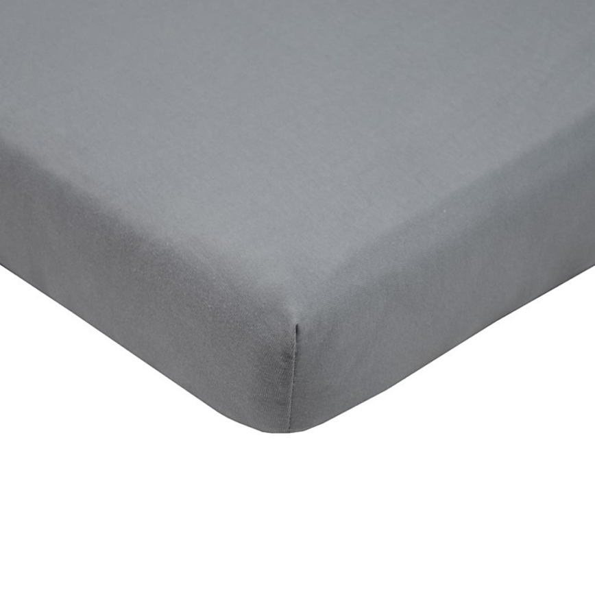 EKO - Drap imperméable avec une bande élastique JERSEY 120x60 cm gris