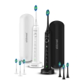 ELDONEX ETB-1010-BW - Lot de 2 brosses à dents soniques SonicPro DuoPack IPX7 noir + blanc