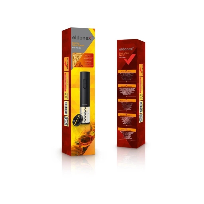 ELDONEX EWO-2100-BK - Tire-bouchon électrique 4xAA noir
