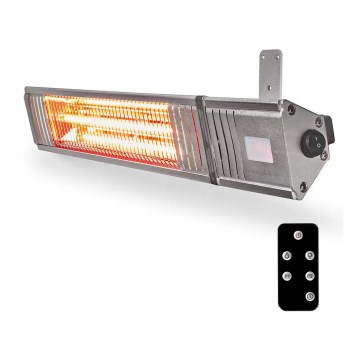 Élément chauffant électrique extérieur 2000 W/230 V IP65 + Télécommande