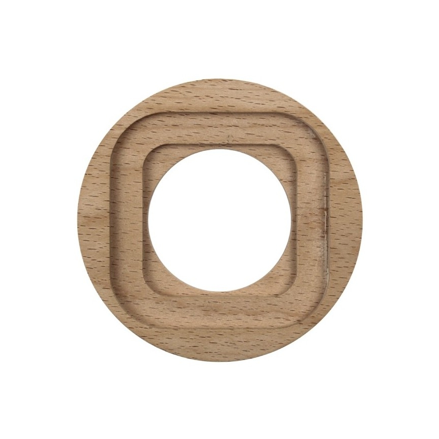Elhard - Cadre rétro en bois au design simple, bois clair