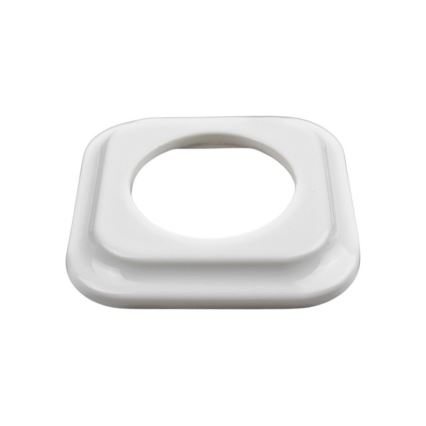 Elhard - Cadre rétro en céramique au design épuré, blanc